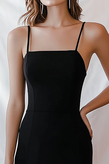 Bodycon Satin Little Black Dress
